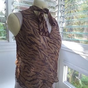 Vintage, Sheer, Tiger, L